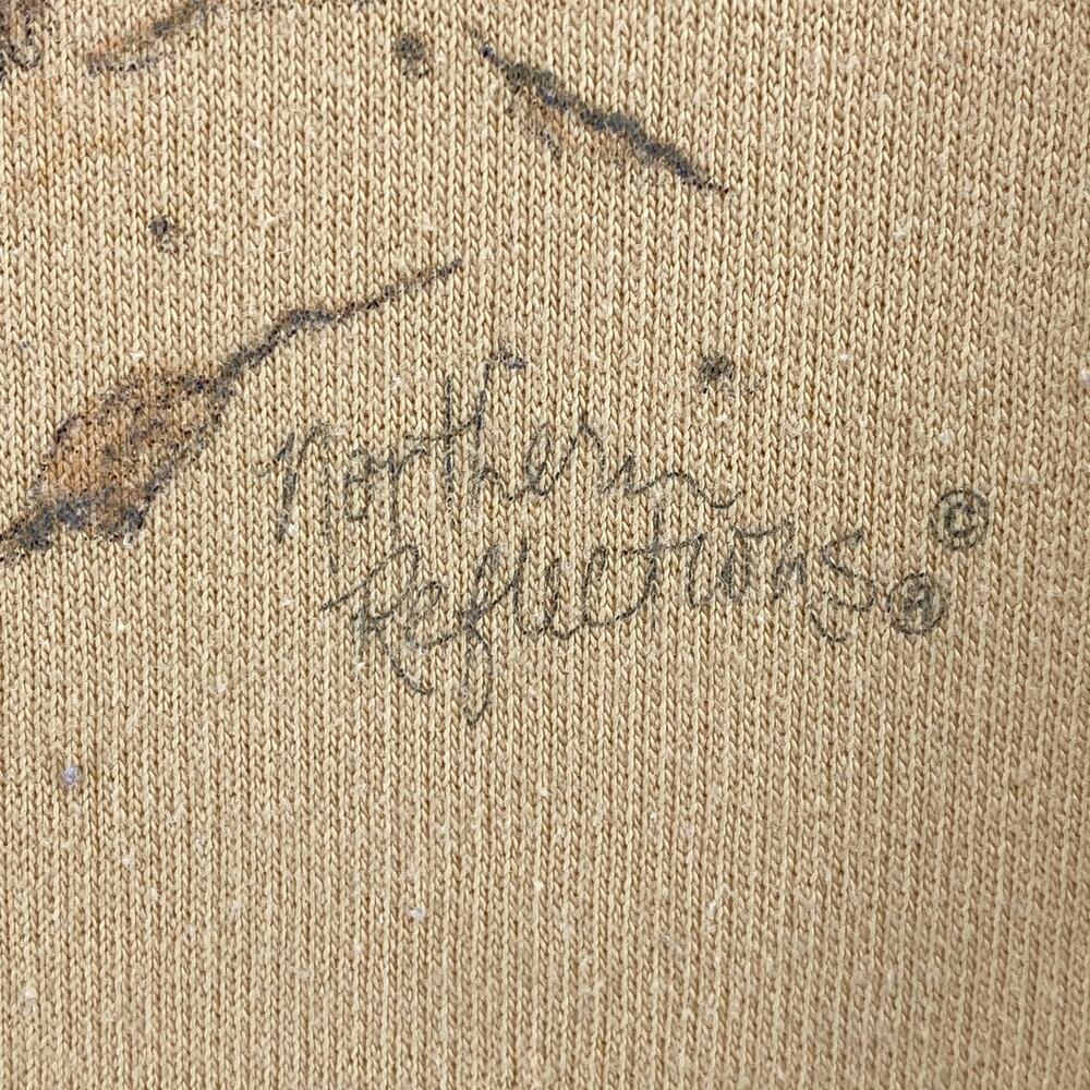 NORTHERN REFLECTIONS Sweatshirt Womens M Fall Floral Sunflower Fleece Yellow VTG - Picture 7 of 14